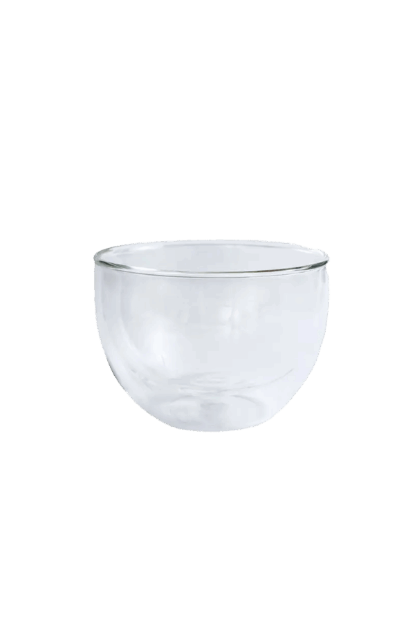 Glass matcha bowl double wall glass matchawan